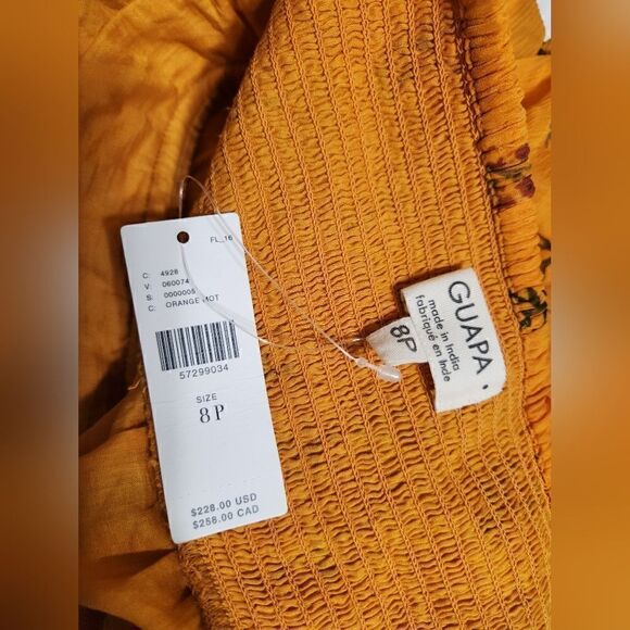 Anthropologie Guapa ‘Pamela' Midi Halter Floral Dress size 8P - Picture 7 of 7